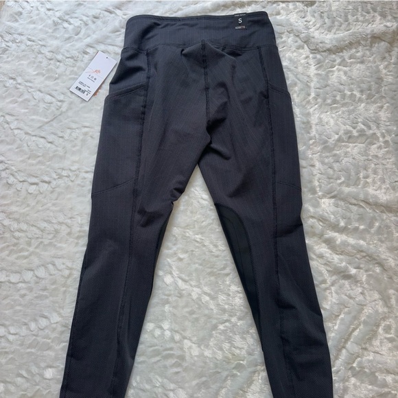 Kerrits Fleece Lite II Knee Patch Tight Women's Sm Peppercorn Gray USA Made NWT - Picture 2 of 7